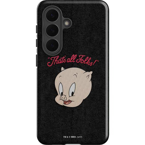 Looney Tunes Porky Pig Thats All Folks Galaxy S26 Plus Impact Case