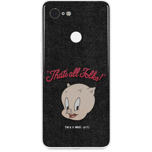 Looney Tunes Porky Pig Thats All Folks Google Pixel 3 Skin