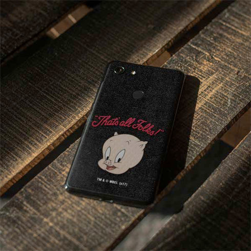 Looney Tunes Porky Pig Thats All Folks Google Pixel 3 Skin