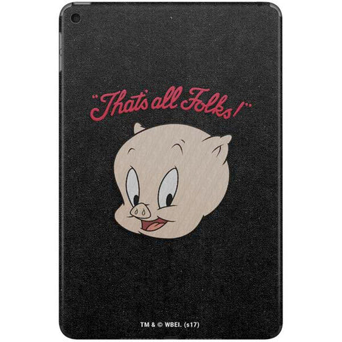 Looney Tunes Porky Pig Thats All Folks iPad Skins