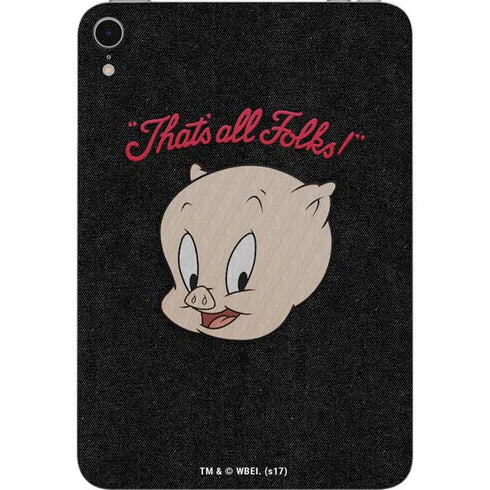 Looney Tunes Porky Pig Thats All Folks Apple iPad Mini Skin