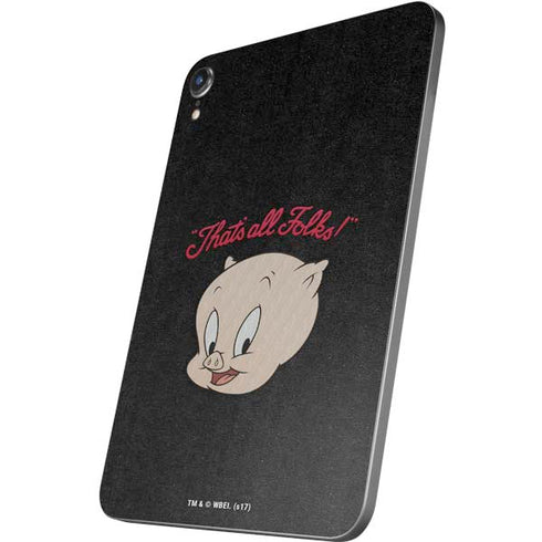 Looney Tunes Porky Pig Thats All Folks Apple iPad Mini Skin