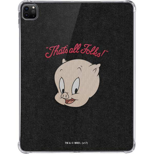 Looney Tunes Porky Pig Thats All Folks iPad Pro 11in (2024) Clear Case
