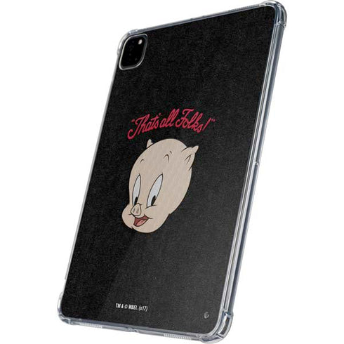 Looney Tunes Porky Pig Thats All Folks iPad Pro 11in (2024) Clear Case
