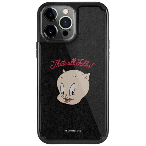 Looney Tunes Porky Pig Thats All Folks iPhone Cases