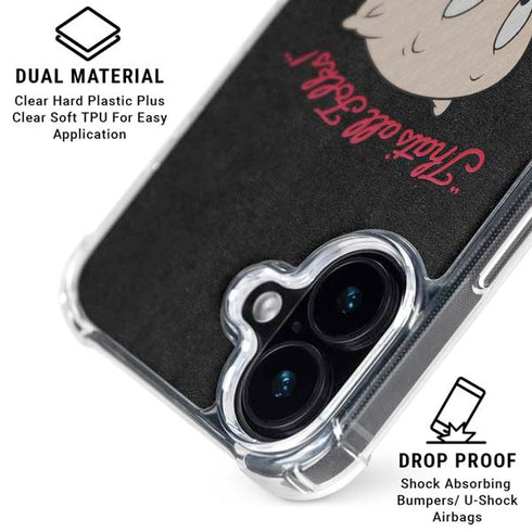 Looney Tunes Porky Pig Thats All Folks iPhone 16 Clear Case