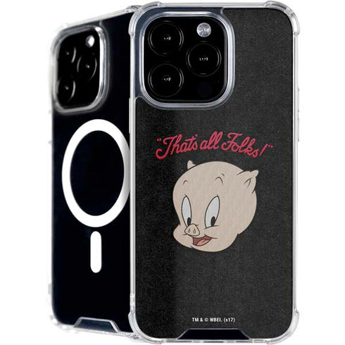 Looney Tunes Porky Pig Thats All Folks iPhone 16 Pro MagSafe Case