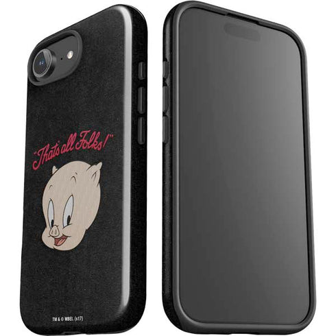 Looney Tunes Porky Pig Thats All Folks iPhone 16e Impact Case