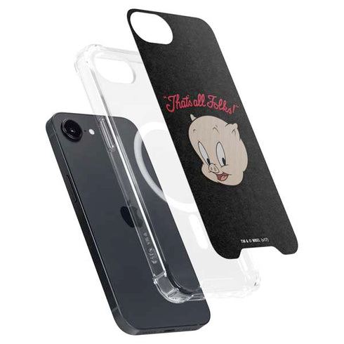 Looney Tunes Porky Pig Thats All Folks iPhone 16e MagSafe Case