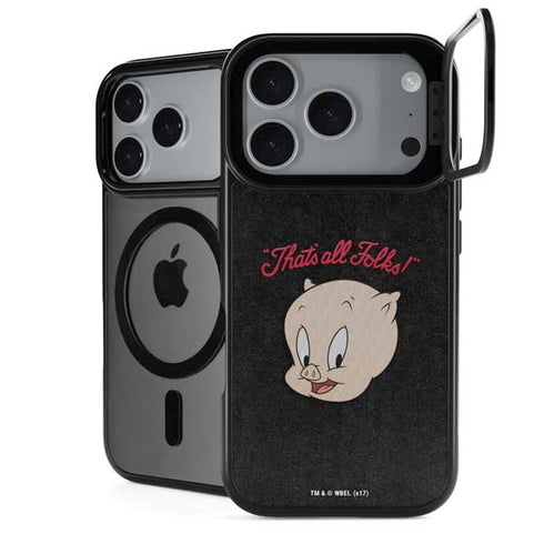 Looney Tunes Porky Pig Thats All Folks iPhone 18 Pro Kickstand Case