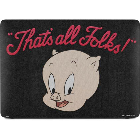 Looney Tunes Porky Pig Thats All Folks Apple MacBook Air Skin