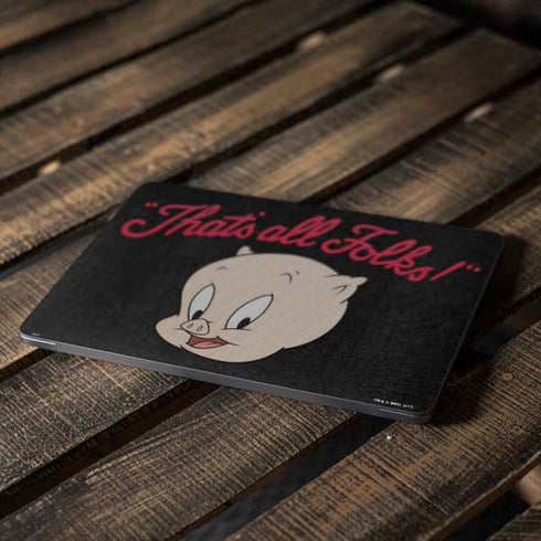 Looney Tunes Porky Pig Thats All Folks Apple MacBook Air Skin