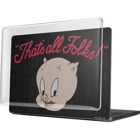 Looney Tunes Porky Pig Thats All Folks MacBook Pro 14in (2021-24) Case plus Skin