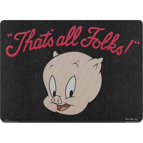 Looney Tunes Porky Pig Thats All Folks Apple MacBook Pro 14-inch Skin