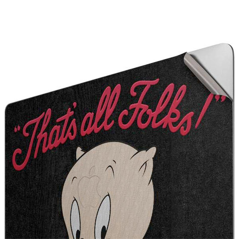 Looney Tunes Porky Pig Thats All Folks Apple MacBook Pro 16-inch Skin