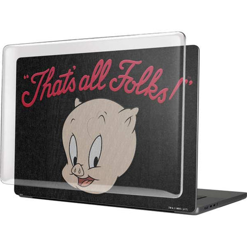 Looney Tunes Porky Pig Thats All Folks MacBook Cases