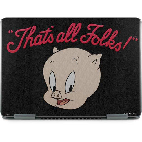 Looney Tunes Porky Pig Thats All Folks Notebook 9 Pro 13in (2017) Skin