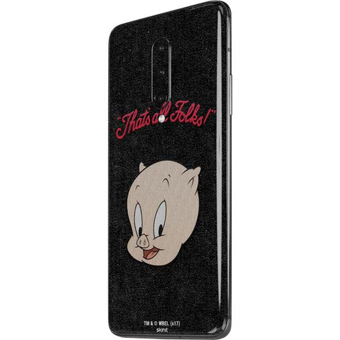 Looney Tunes Porky Pig Thats All Folks OnePlus 7 Pro Skin