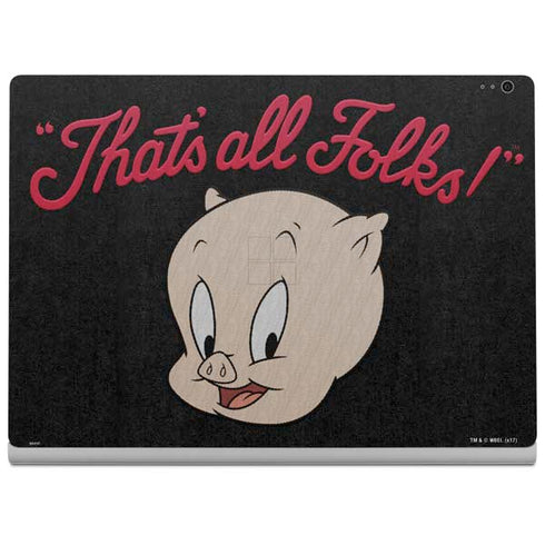 Looney Tunes Porky Pig Thats All Folks Surface Book 2 13.5in Skin