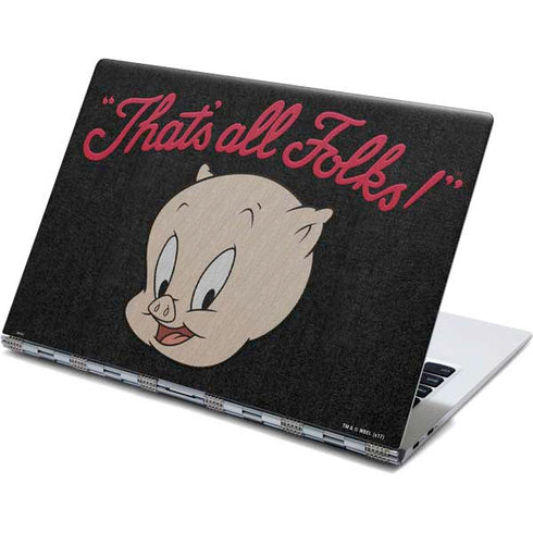 Looney Tunes Porky Pig Thats All Folks Yoga 910 2-in-1 14in Touch-Screen Skin