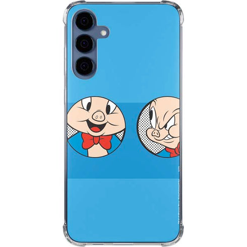 Looney Tunes Porky Pig Two Circles Galaxy A35 5G Clear Case