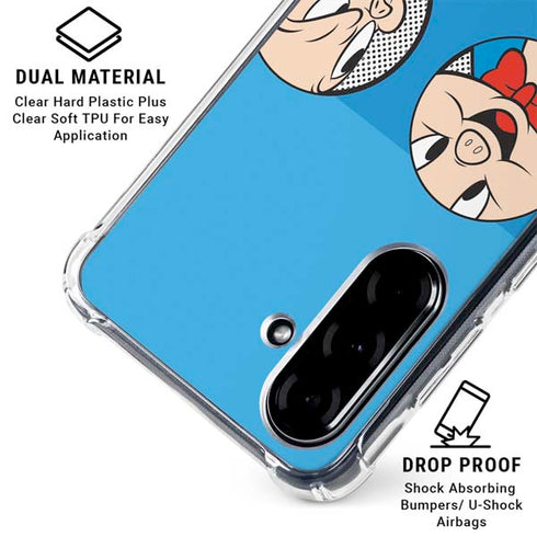 Looney Tunes Porky Pig Two Circles Galaxy A36 5G Clear Case