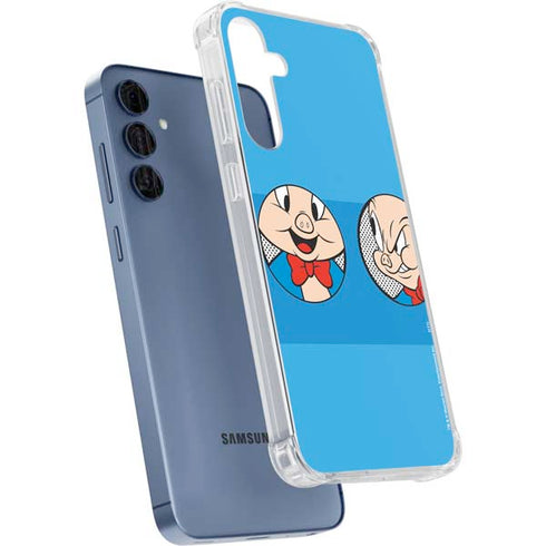 Looney Tunes Porky Pig Two Circles Galaxy A55 5G Clear Case