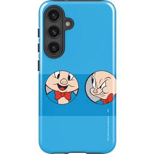 Looney Tunes Porky Pig Two Circles Galaxy S25 Plus Impact Case