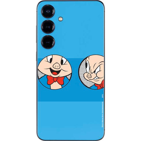 Looney Tunes Porky Pig Two Circles Galaxy S25 Skin
