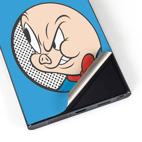 Looney Tunes Porky Pig Two Circles Galaxy S25 Ultra Skin