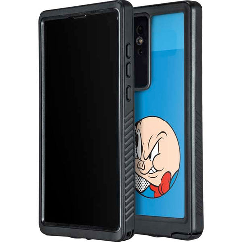 Looney Tunes Porky Pig Two Circles Galaxy S24 Ultra Waterproof Case