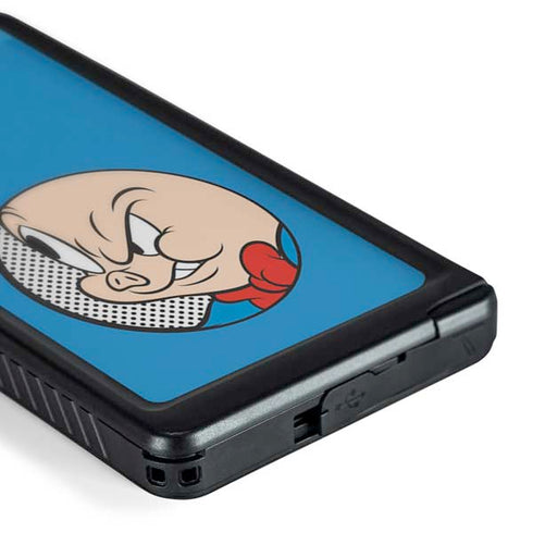 Looney Tunes Porky Pig Two Circles Galaxy S24 Ultra Waterproof Case