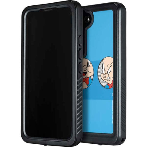 Looney Tunes Porky Pig Two Circles Galaxy S24 Waterproof Case