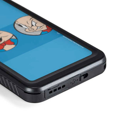 Looney Tunes Porky Pig Two Circles Galaxy S24 Waterproof Case