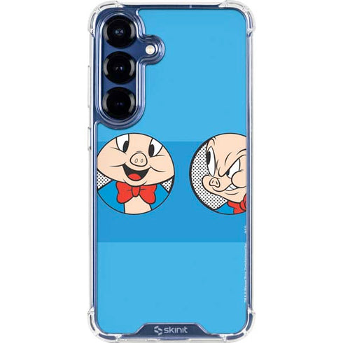 Looney Tunes Porky Pig Two Circles Galaxy S25 FE Clear Case