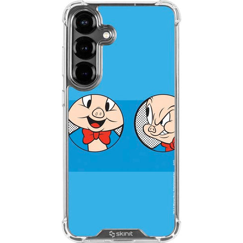 Looney Tunes Porky Pig Two Circles Galaxy S26 Plus Clear Case