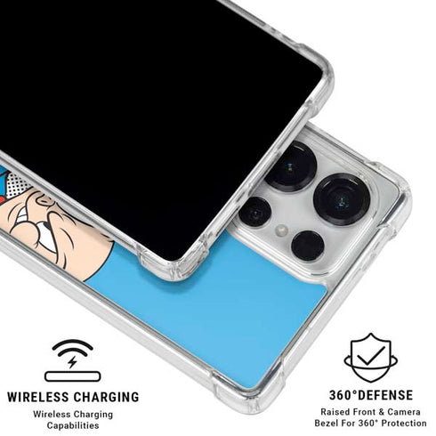 Looney Tunes Porky Pig Two Circles Galaxy S26 Ultra Clear Case
