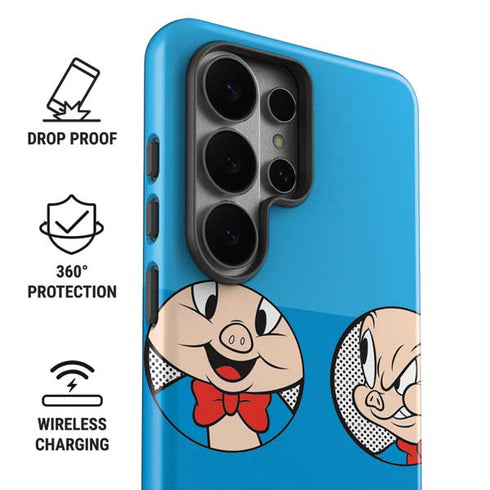 Looney Tunes Porky Pig Two Circles Galaxy S26 Ultra Impact Case