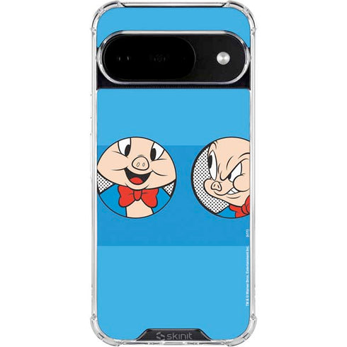 Looney Tunes Porky Pig Two Circles Google Pixel 10 Clear Case