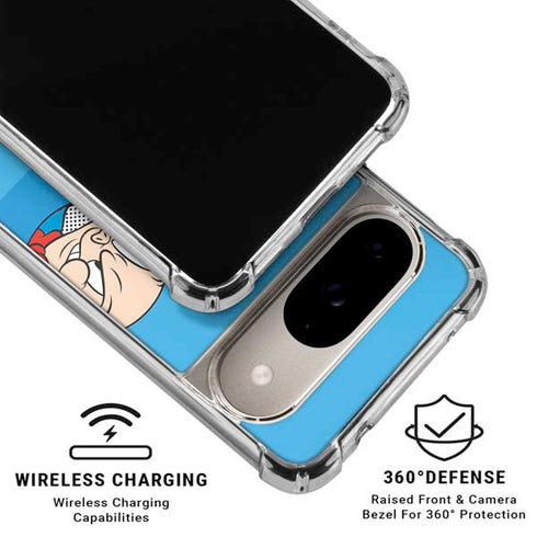 Looney Tunes Porky Pig Two Circles Google Pixel 10 Clear Case