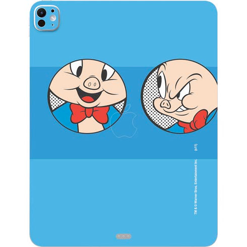 Looney Tunes Porky Pig Two Circles iPad Pro 13in M4 (2024) Skin