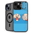 Looney Tunes Porky Pig Two Circles iPhone 15 Plus Kickstand Case