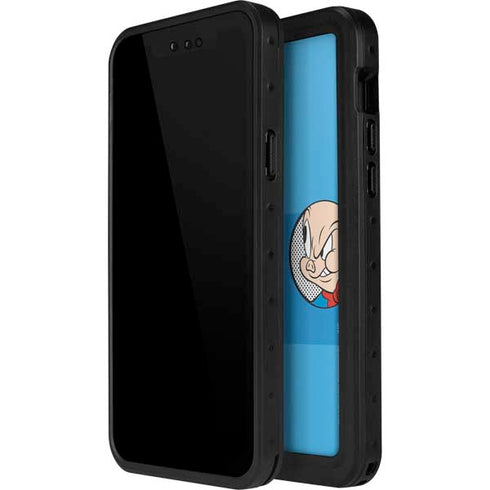 Looney Tunes Porky Pig Two Circles iPhone 15 Pro Waterproof Case