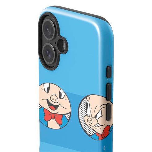 Looney Tunes Porky Pig Two Circles iPhone 16 Impact Case