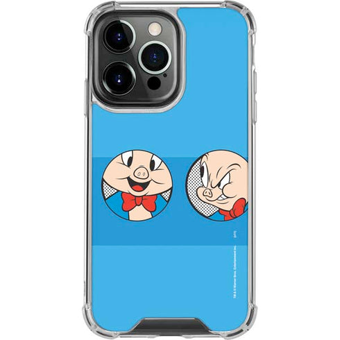 Looney Tunes Porky Pig Two Circles iPhone 16 Pro Clear Case