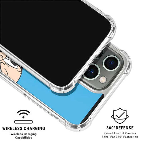 Looney Tunes Porky Pig Two Circles iPhone 16 Pro Clear Case