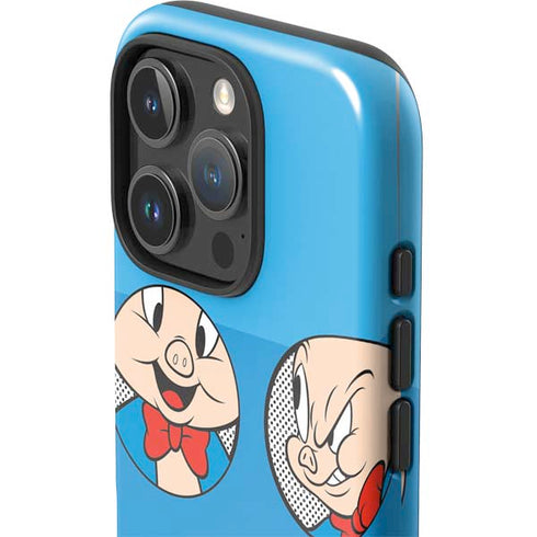 Looney Tunes Porky Pig Two Circles iPhone 16 Pro Impact Case