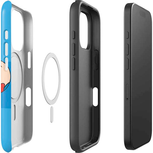 Looney Tunes Porky Pig Two Circles iPhone 16 Pro Magsafe Impact Case