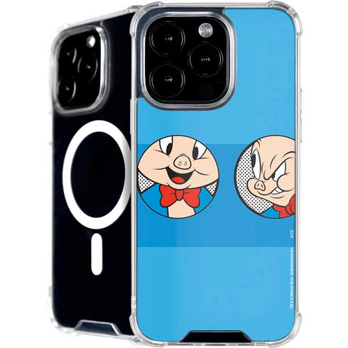 Looney Tunes Porky Pig Two Circles iPhone 16 Pro Max MagSafe Case
