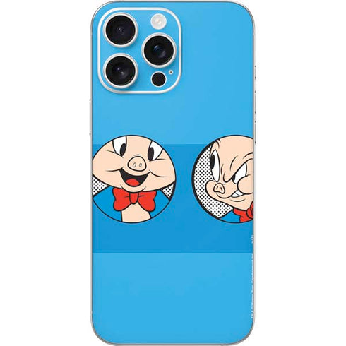 Looney Tunes Porky Pig Two Circles iPhone 16 Pro Max Skin